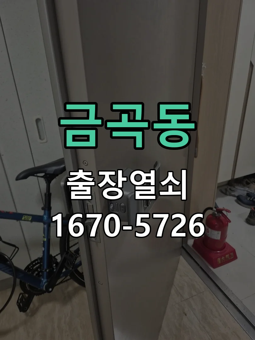 화성시 금곡동 출장 열쇠 작업 완료 후 점검